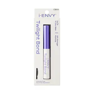 I-Envy Cluster Palette Twilight Bond Lash Adhesive, 14 Days Extra Strong Hold, Long Lasting Durable Easy Application, Mascara Brush Type Applicator, Safe & Effective for Customizable Eyelash Extension Looks and Makeup