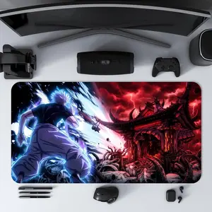 STORMMECH - Gojo Vs Sukuna Pattern Mouse Pad, Rectangle Gaming Mouse Pad, Non-slip Mousepad, Office Desk Keyboard Mouse Mat for Home Office Game Room Desk, Mouse Mover Pad, Computer Desk Pad
