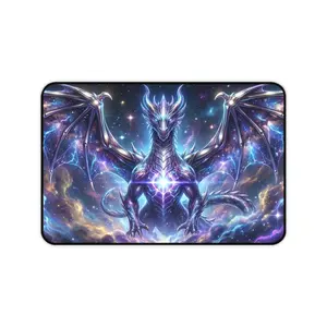 Cosmic Dragon Desk Mat | Galaxy Fantasy Mouse Pad