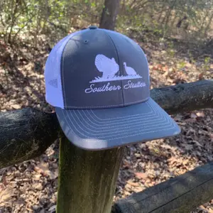White/grey southern strutters hat