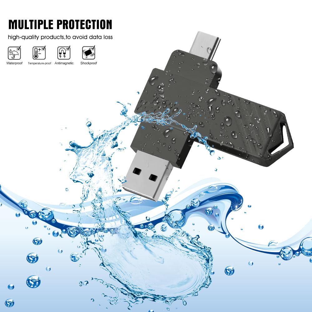 High Speed Solid State USB Drive 1TB Mobile Phone Hard Drive Type-C Dual Interface Mobile Computer Large Capacity USB Drive