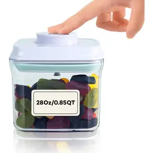 Bop Top Airtight  Storage Containers with Lid 3.5 Cups / 28 oz | Kitchen Canister Sets | Air Tight Pantry Container | Pop Top Dry  Storage Containers for Snacks, Sugar, Flour, Baking, Pasta
