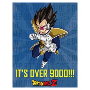 Dragon Ball Z - It's Over 9000!!! Sublimation Throw Blanket