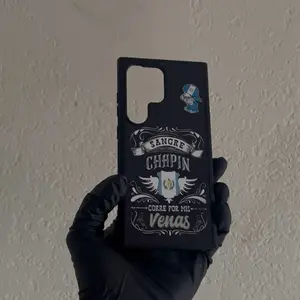 Samsung Protector - Customizable Black Protective Case with Design Elements for Samsung Devices, Ideal for Personalization