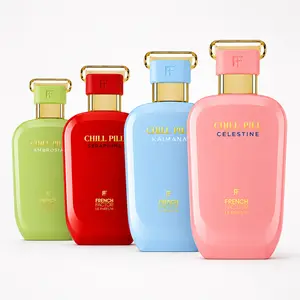 4 Bottle Perfume French Factor Chill Pill Celestine, Kaimana, Seraphina, & Ambrosia Women's Perfume, EDP | 3.3 Fl.oz each Bottle