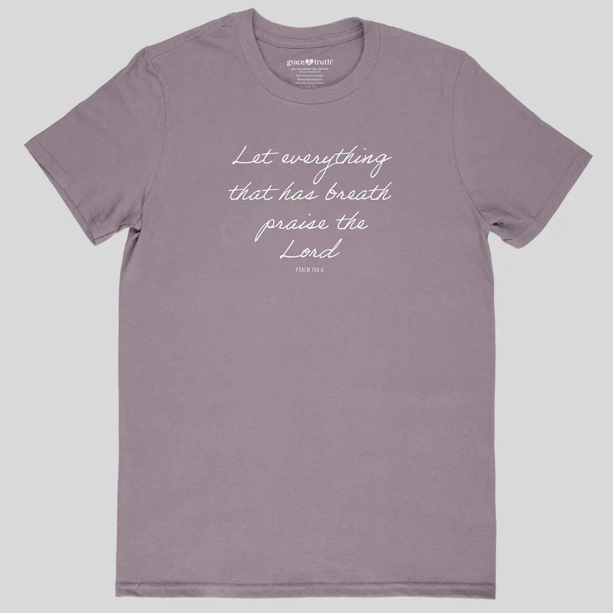 Women's Christian Graphic T-Shirt - Uplifting "Let Everything Praise The Lord" Message, Soft Comfortable Cotton Fabric, Classic Fit, Adult All-Season Casual Short-Sleeve Round Neck Top