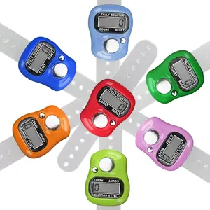 7-Pack Finger Clicker Counter Handheld - Digital Hand Tally Counter Clicker, Crochet Stitch Counters for Crocheting and Knitting