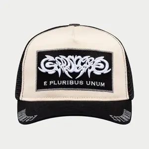 GODSPEED GS E PLURIBUS TRUCKER HAT WHITE/BLACK