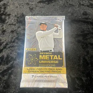 One Hobby Pack of 2024 SkyBox Metal Universe Champions Mixed Sport Trading Cards