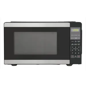 0.9 Cu ft Countertop Microwave Oven, 900 Watts, Stainless Steel, New