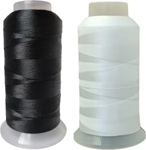 Polyester Thread Heavy Duty Bonded UV Resistant Outdoor Thread #69 T70 Size 210D/3Ply for Marine Upholstery, Leather