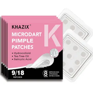 9pcs Micro Needle Patch Set, Alcohol-Free, Fragrance-Free, Suitable for Sensitive Oily Skin, Daily Makeup Base & Brightening Pores, Hydrocolloid Acne Patch