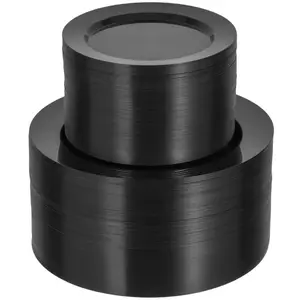 100PCS Black Plastic Plates, Heavy Duty Disposable Black Plates with 50 10.25 inch Dinner Plates and 50 7.5 inch Dessert Plates for Party, Holiday, Wedding