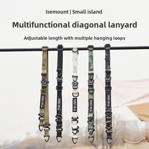 Outdoor multifunctional diagonal lanyard length adjustable expandable shoulder crossbody backpack strap