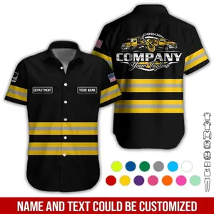 Custom Tow Truck Work Department Name Hawaiian Shirt, Personalized Tow Truck Hawaiian Work Shirt Men