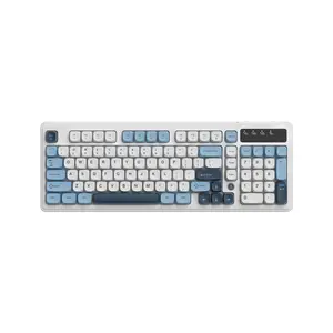 AJAZZ AF98 film keyboard QWERTY tea switch mechanical feel fully equipped with multimedia functions wired office keyboard multi system compatibility ergonomic support multi system suitable for office and gaming Ergonomic Design Keyboard