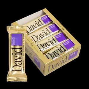 Blueberry Pie Flavored Bars – 28g Protein 150 Calories 0g Sugar – Includes 12 Bars – High Protein Snack