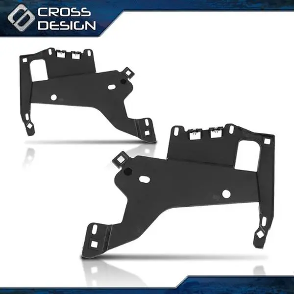 CROSSDESIGN Pair Set Headlight Bracket, Left/Right Fitment for 97-04 Chevy Corvette C5, Functional