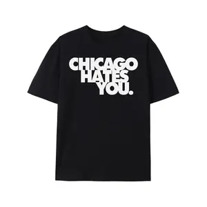 Chief Keef Chicago Hates You Graphic T-Shirt - Cotton Blend, Casual Round Neck, All-Season, Adult Unisex, Y2K Glo Gang Meme Rap Merch