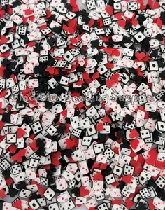 Poker Clay Slices, Non-Edible Sprinkle Mix, Polymer Clay, Fake Sprinkles, Nail Art Supplies, Shaker Mix