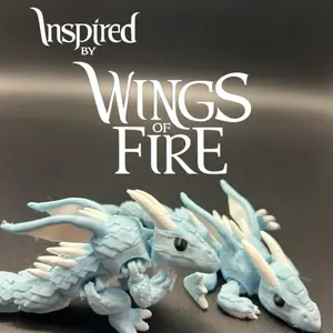 Inspired by Wings of fire articulated ice wing (egg not included!!