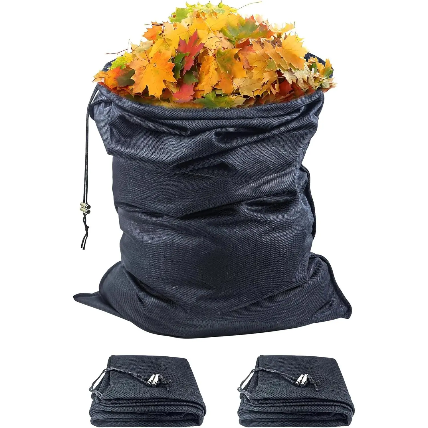 2-Pack Wood Chipper Bags and Universal Wood Chipper Bags Heavy Duty Reusable Collection Bags Suitable for Wood Chipper and Leaf Shredder
