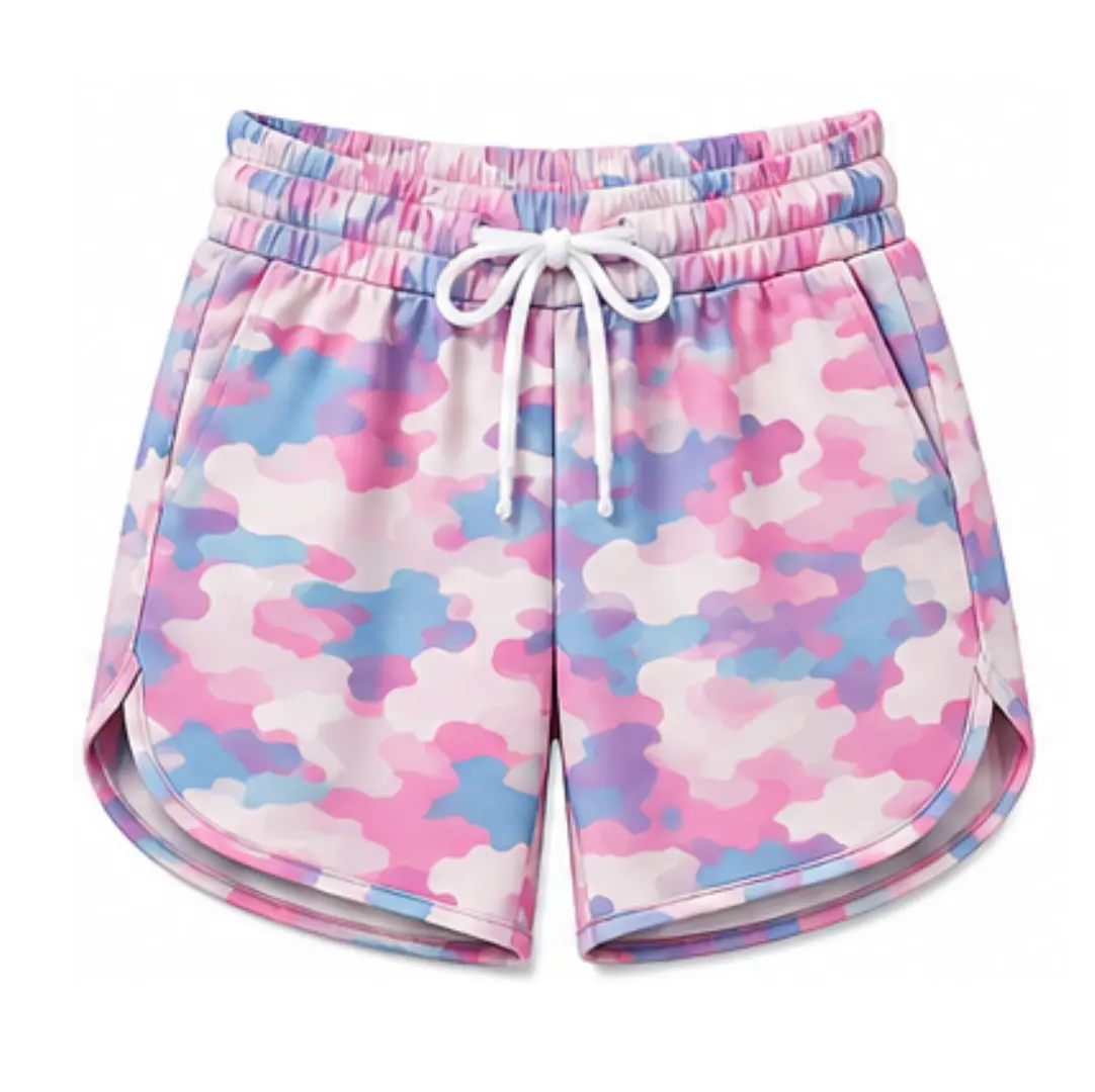 Camo Adventure Shorts – Casual Outdoor & Summer Board Shorts Adjustable