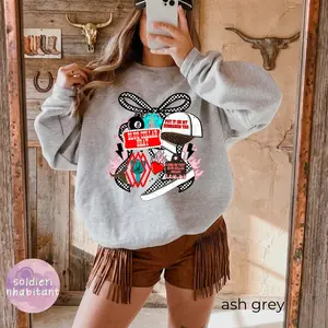 Blue Collar Sweatshirt, Flame & Checkered Tee, Ball 8, Turquoise Wild West Rodeo Tee, Cowboy Cowgirl Merch, Western Southern Trendy, Country Hoodie