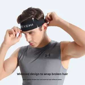 Summer sports headband Outdoor basketball running antiperspirant belt Wide mesh breathable sports headscarf Sweat guide headband