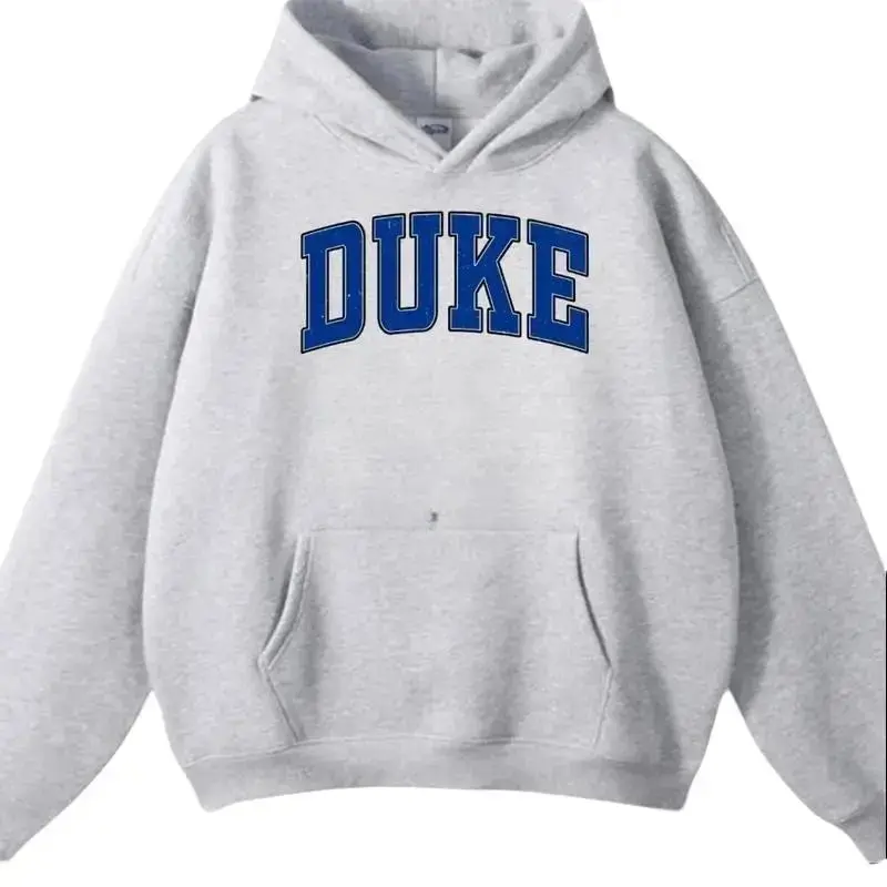 Duke Hoodie, Vintage Sweatshirt for Men and Women, Classic Cotton Pullover, Retro Collegiate Graphic, Warm Gift, Streetwear Style graphic cotton hoodie
