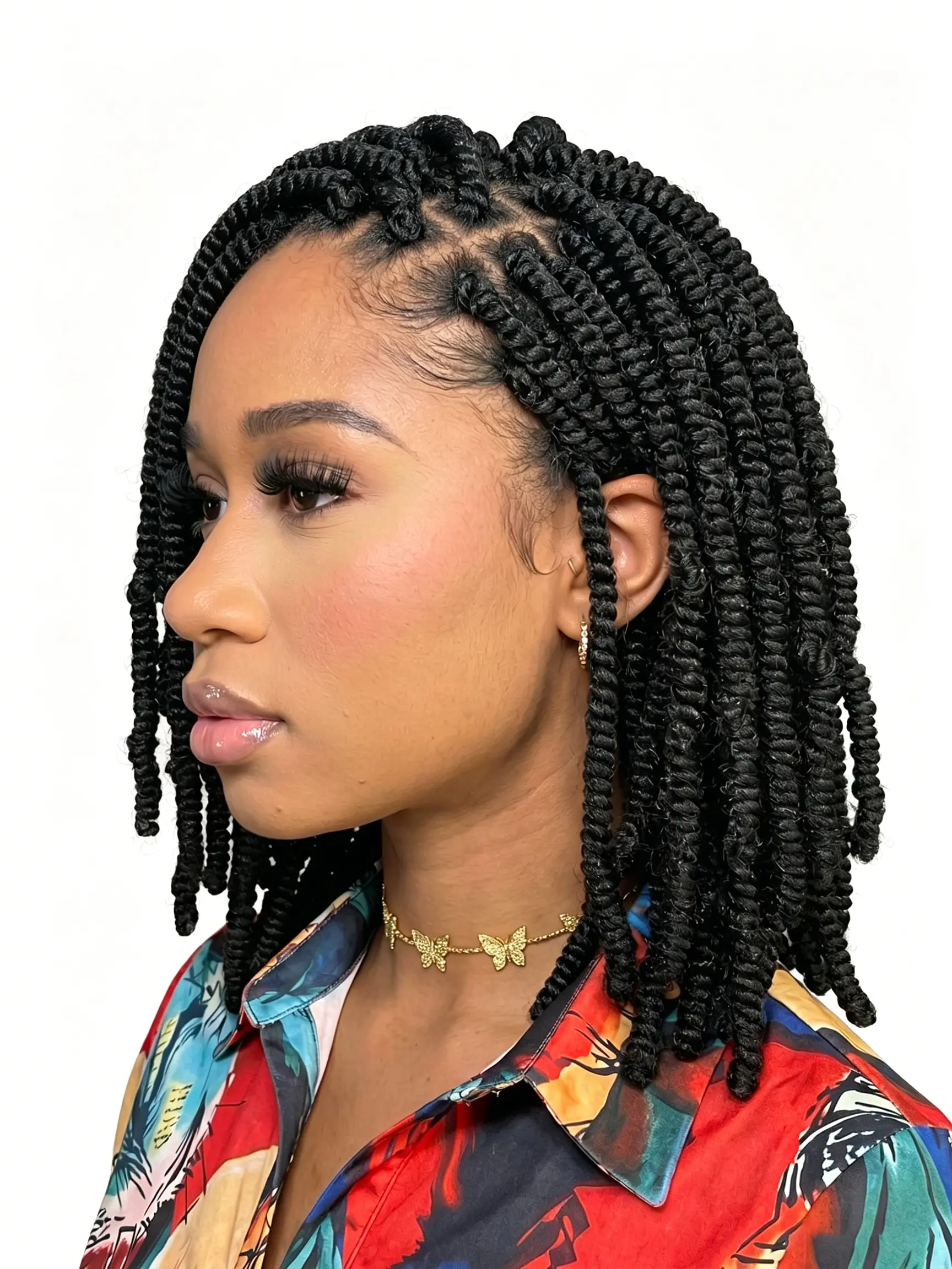 12 Inches Short Dreadlocks Braided Wigs Synthetic Locs Full Lace Braids Wig Twist Braided Wigs African Knotless Box Braids Hair Wig