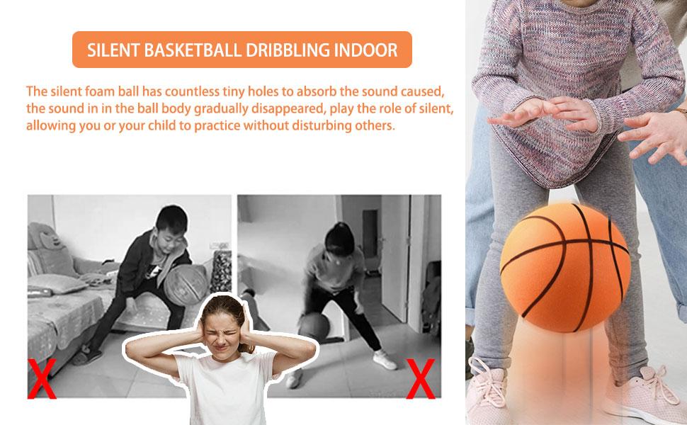 2025 New Silent Foam Basketball for Indoor & Outdoor Dribbling Training - Quiet Bouncing Ball for Kids & Youth foam basketball basketball  hoop indoor training indoor silent basketball silent basketball hoop mini basketball interesting gift