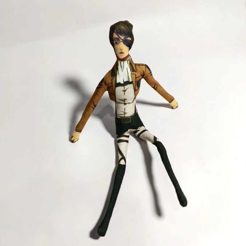 Attack on Titan Anime Cosplay Doll Plush Stuffed Figure with Flexible Iron Wire Shingeki No Kyojin Abstract Prop Decorative Toy