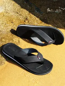 Men's Outdoor Waterproof Flip Flops, Casual Beach Sandals with Arch Support and Comfort, Lightweight Durable Non-Slip Indoor Slippers, Slides Sandals, Footwear