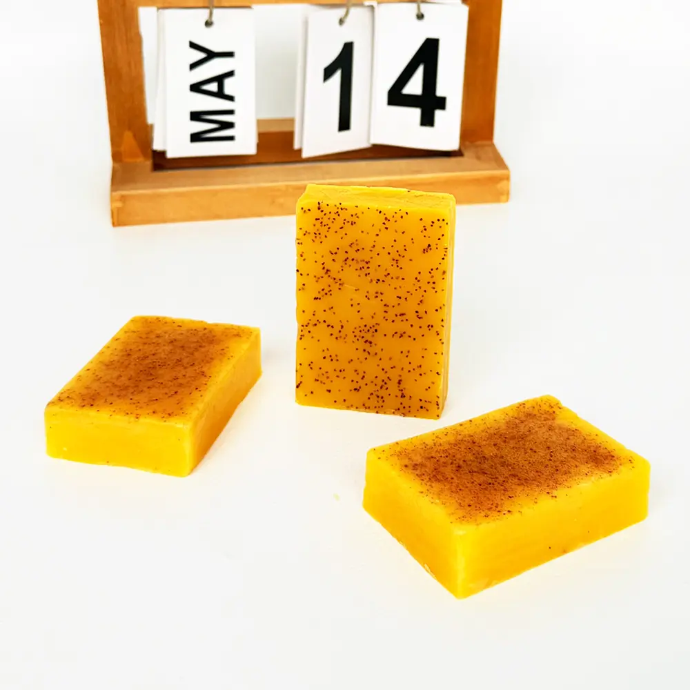 3 Pack Natural Turmeric Glow Soap, Deep Cleansing & Moisturizing Bar Soap for Face Body All Skin Types