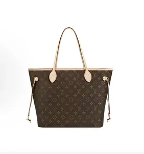 Pre-owned Louis Vuitton canvas Tote Bags neverfull mm size red capacity no pouch