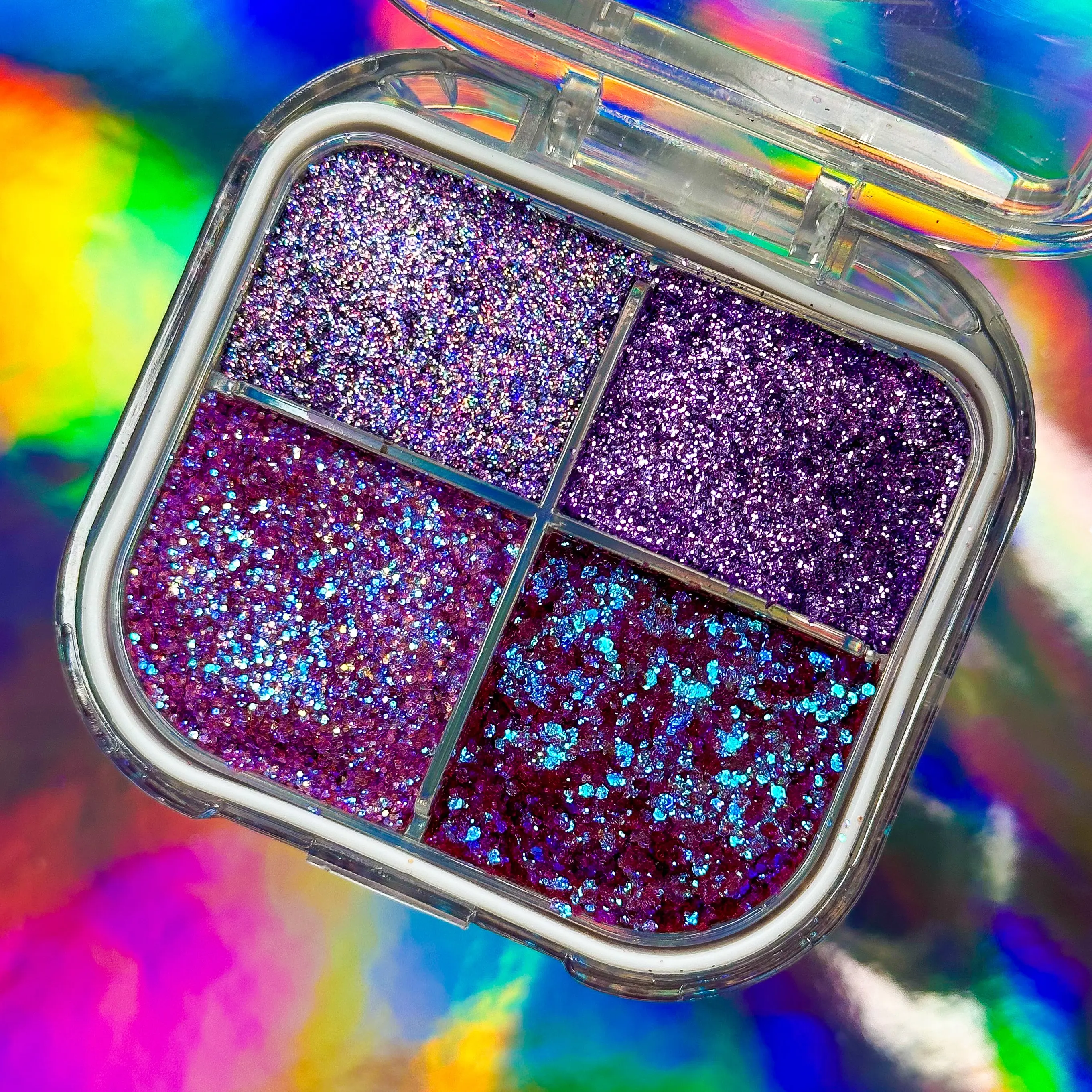 Mystic Lavender - Slayfire Cosmetics Purple Glitter Gel Pocket Palette