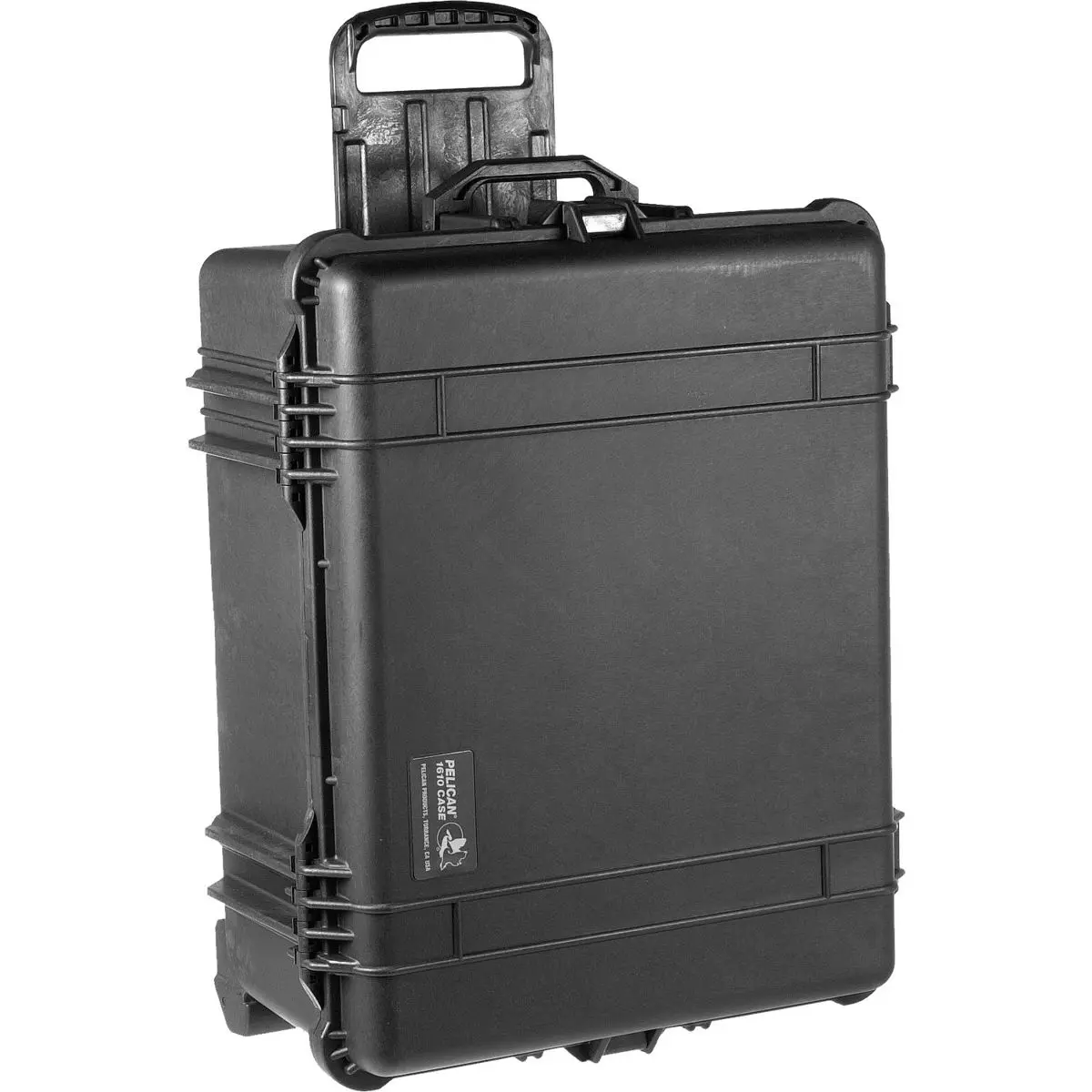 Pelican 1620 Watertight Hard Case with Cubed Foam Interior & Wheels - Charcoal Black