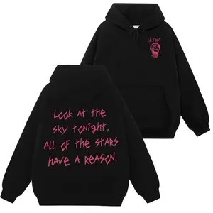 Retro Lil Peep Tour Concert Graphic Hoodie Men And Women Casual Printed Pullover Loose Fit Long Sleeve Sweatshirt Autumn Winter Streetwear Gift For Fans