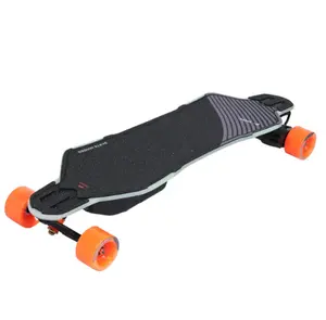 Exway Flex Pro V3 Electric Skateboards with Rexus Remote, Top Speed of 28 Mph, 60KM Range,440 LBS Max Load, Bifrost 3.0 Smart Lighting System, Electric Longboard for Adults & Youths