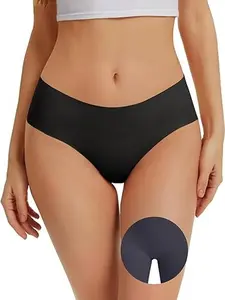 Women Seamless Anti Camel Toe Underwear No Show Concealer Soft Workout Panties