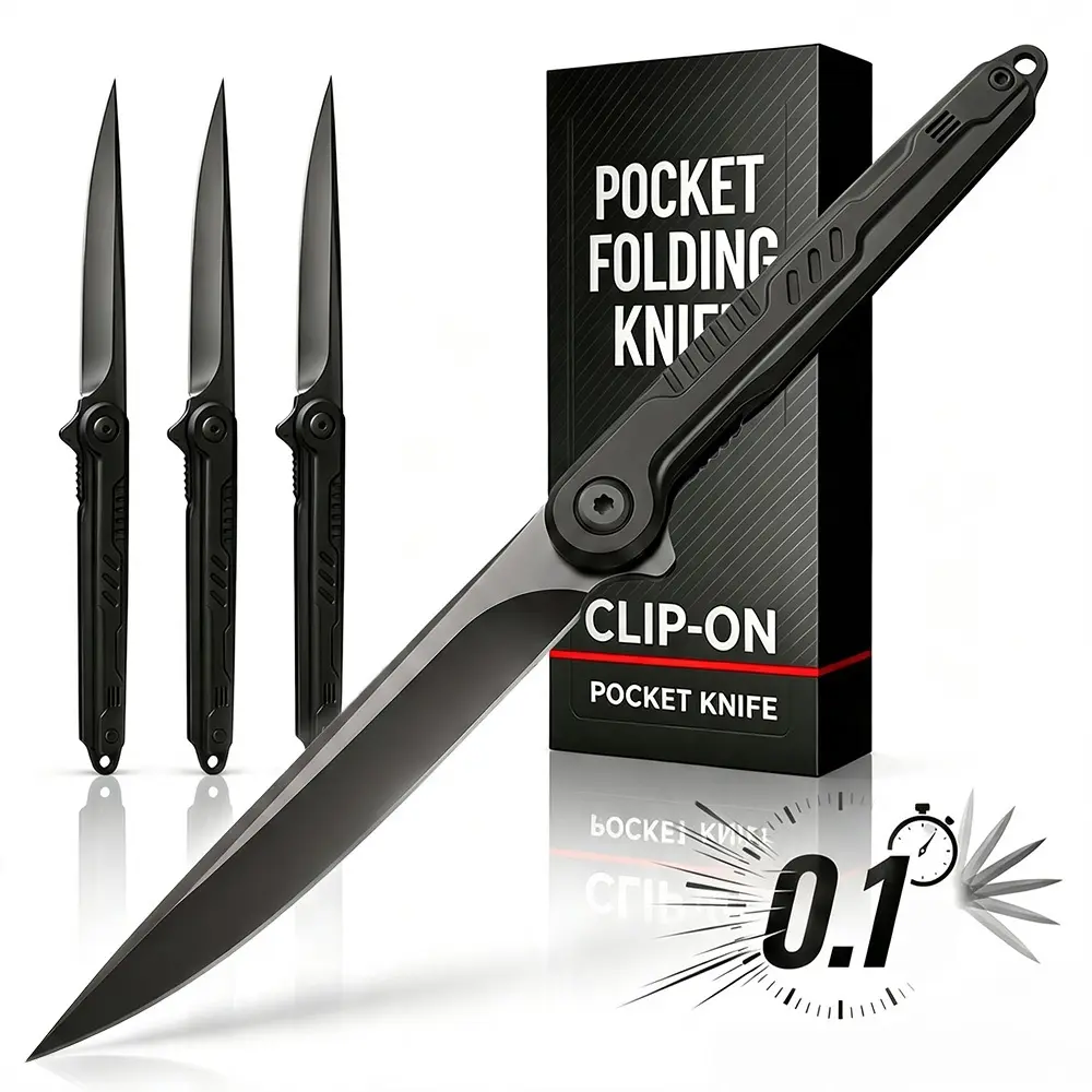 1/2/4pcs Ultimate Edition Super Folding Knife EDC Pocket Knife Durable Sawtooth Blade Life Knife Quick Opening Glass Shatter Clip Multi Functional Knife Suitable for Outdoor Camping Exploration & Emergency Situations