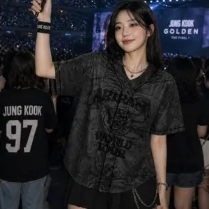Kpop Group Bangtan-Camo Style Jersey, Custom Bangtan Boys Members Baseball Jersey For Army, Bangtan World Tour 2026 Merch Top, Bangtan Comeback 2026 Sports Vest