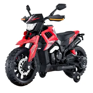 【FathersDayGift】VEVOR Kids Ride on Motorcycle 12V Electric Motorbike with LED for Kids Aged 3+