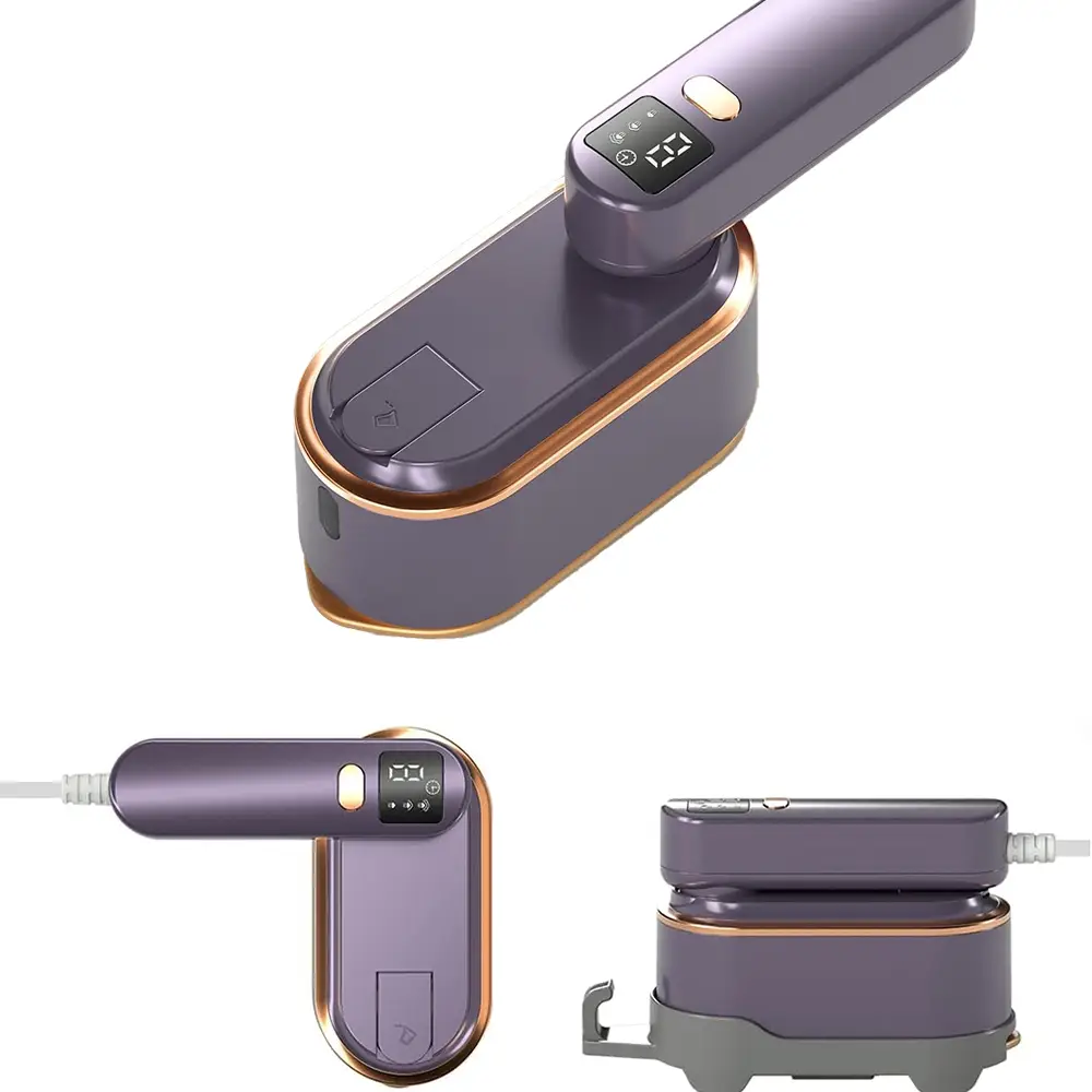 PLAYHOT Steam Iron Portable Handheld Steamer for Clothes - 1200 Watt - 10S Fast Heating Clothes Steamer with LCD Screen 3 Steam Levels for Home Travel