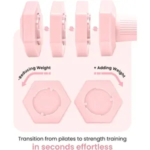 Dumbbells Set, 4 in 1 Hand Weights Set for Women Men Dumbbell Pair Each 2lbs 3lbs 4lbs 5lbs Weights Dumbbells Set with Soft Rubber Handle for Gym Exercise Fitness