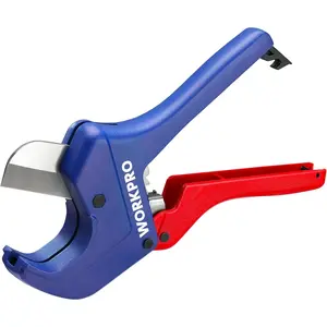 Ratchet PVC Pipe Tool, Up to 2-1/2", Pex Cutting Tool for Cutting PEX, PVC, PPR, and with 5Cr15MoV Stainless Blades, Suitable for Home Repairs and Plumbers