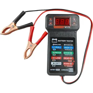12V   Tester Voltmeter, Alternator Tester Auto   Meter with LCD Display & LED ,     System Analyzer for ,  (1PC)