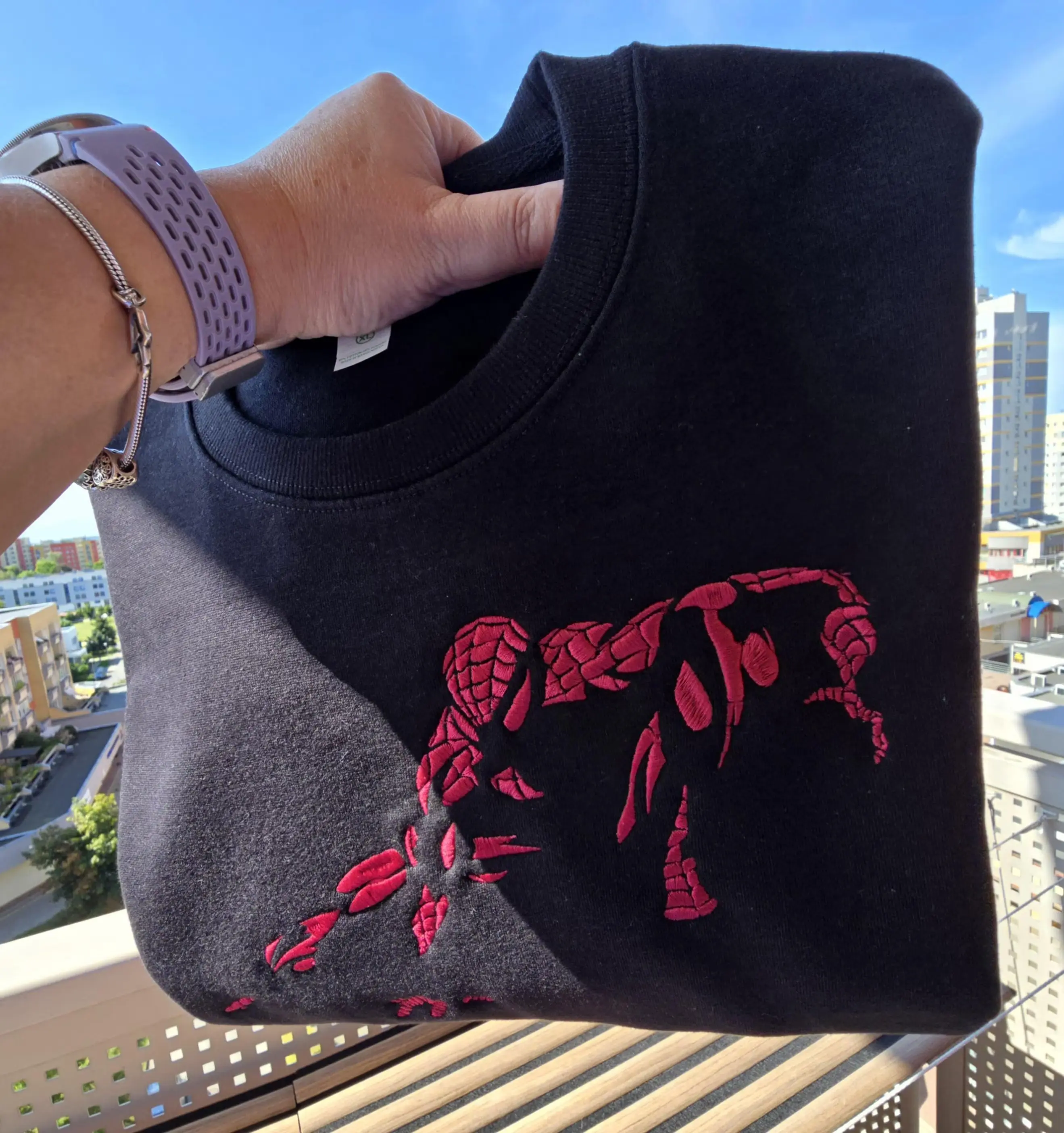 EMBROIDERED S.pid.er Sweatshirt, Gift For fan