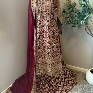 ️Maroon Sharara Chic